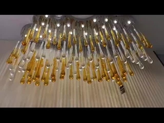 Nordic Duplex Light Luxury Crystal Creative Water Drop Chandelier