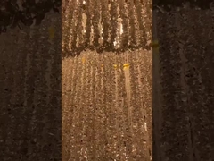 Wisior Lustro LightsHotel Lustro luksusowe złoto nowoczesny kryształowy koło lampy wiszące