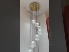 Custom Hotel Lobby Shopping Mall Galeria Sztuki Kreatywnej Globe Design Brązowy Luksusowy Nowoczesny Globus Szklany
