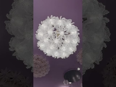 Współczesny kryształ Custom Design Lotus Flower Duży żyrandol wisiorki Światło dla hotelowego lobby