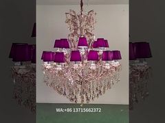 Wewnętrzny żyrandol sufitowy Lampa Salon Jadalnia Nowoczesny Luksusowy Brąz Stal nierdzewna