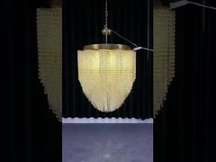 Niestandardowy projekt dekoracji wnętrz Hotelu Willi Domu Sklepu Wisząca lampa ceramiczna z liści miłorzębu