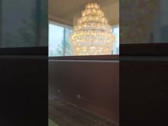 Luksusowe kryształowe lampy wiszące Pokój dzienny Hotel Dekoracyjne oświetlenie sufitu Wisior Lustro