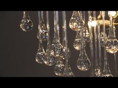 Dekoracyjny żyrandol do salonu dwupoziomowego, kryształowy żyrandol z motywem liści i gałęzi, okrągła willa, hotel