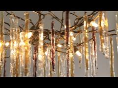 Z bliska: Odlewanie w wysokiej temperaturze, niestandardowe lampy wiszące, wysoka przepuszczalność światła