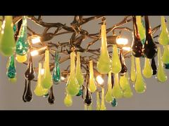 Z bliska: Kryształowe żyrandole do salonu, nowoczesny luksusowy okrągły żyrandol do holu