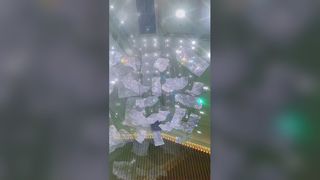 Wykonana na zamówienie hol hotelowy, dekoracyjna szklana lampa wisząca, nowoczesny sufit LED