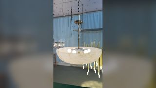 Willa Hotel Salon Krąg Liniowa Lampa Wisiorkowa Luksusowa Okrągła Pierścień Lustro