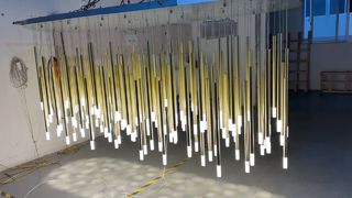 Wisząca kryształowa nowoczesna lampa sufitowa Deco West Art Drop Light Witraże Oprawy oświetleniowe Wiąz Gl