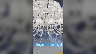 Luksusowa lampa wisząca winogronowa z miedzianego alabastru
