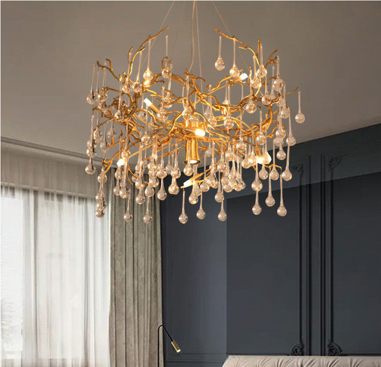 Energy Saving High End Pendant Lights G9*5W Branch Chandelier With Crystals CCC ROHS