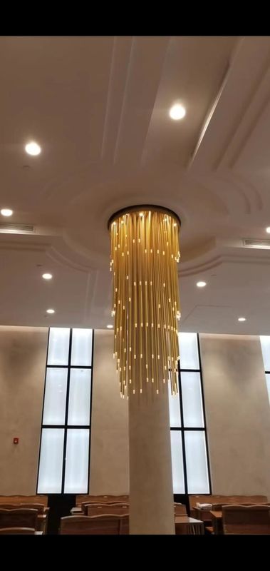 Tricolor Design Style LED Customized Pendant Lamp For Duplex Villas Staircases