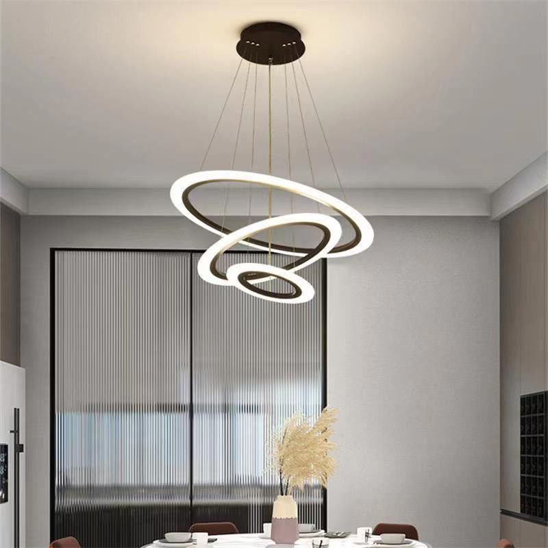 Luxury LED Acrylic Chandelier High End Modern Pendant Lights Energy Saving