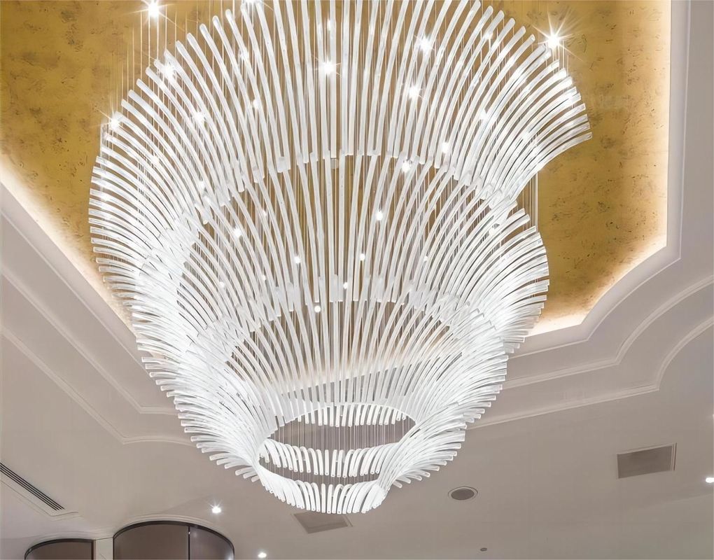 Art high end Modern Acrylic Chandelier For Luxury Residences
