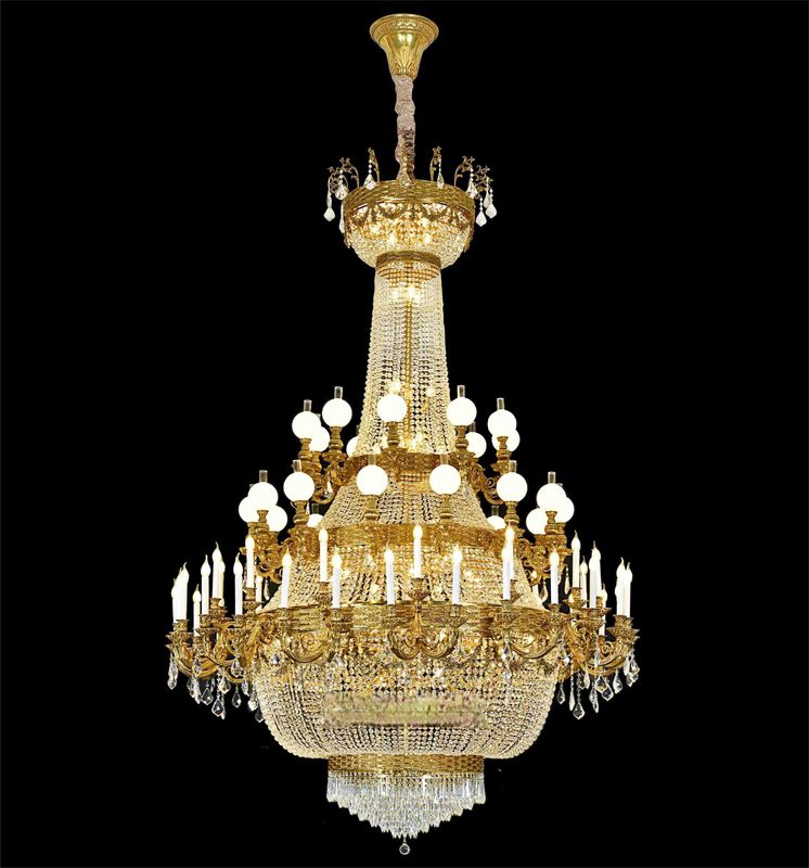 High Quality Brass Commercial Chandelier Lighting E14 Light Source