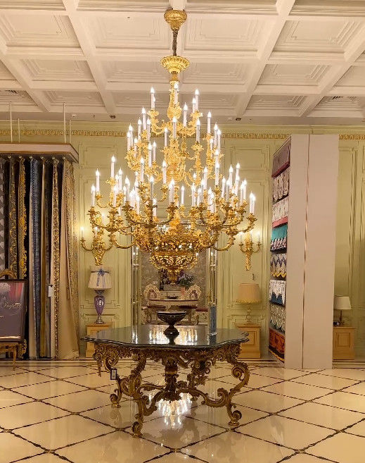 OEM ODM Metal Candle Chandelier Customized Gold Candelabra Chandelier