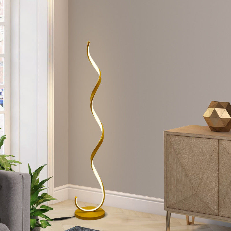 Modern Minimalist Living Room Sofa Vertical Floor Lamp Art Arc Smart Minimalist Hotel Design Bedroom Bedside LED Floor Light
