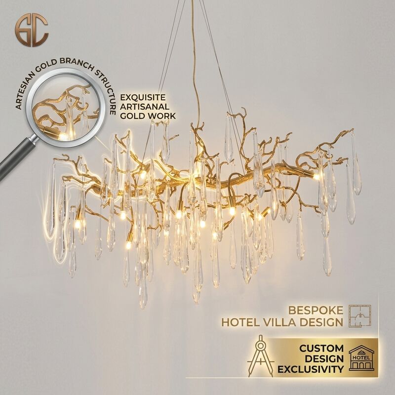 Custom Spiral Helix Crystal Chandelier Gold Finish Hotel Atrium Villa Stairwell Club Luxury Pendant