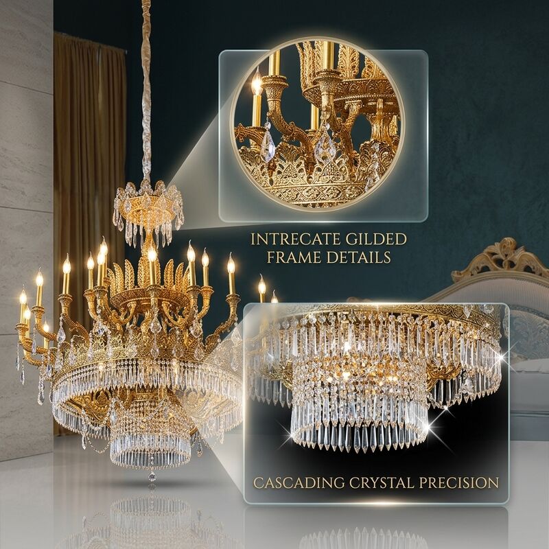 Custom Size Crystal Candlestick Chandelier E14 LED Candlelight For Private Yacht Exclusive Club