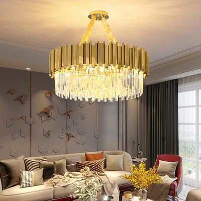 Dekoracje ślubne Salon Okrągły Sufitowy Żyrandol Kryształ Lustre CCC ISO9001
