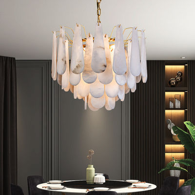 Nowoczesny minimalistyczny alabaster Lustro salon Lustro światło luksusowa willa jadalnia sypialnia dekoracyjna lampa