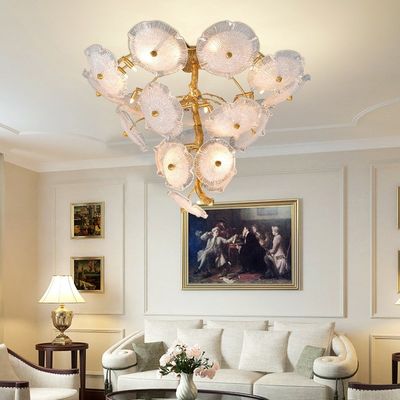 ODM High End Lampy wiszące Osobowość Żyrandol z liści lotosu