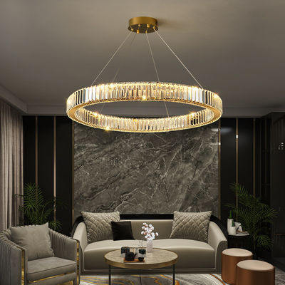 Dia120cm geometryczna okrągła nowoczesna lampa wisząca z pierścieniem AC85V do 265V