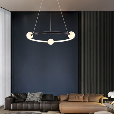 Nordic Simple Gold Paint Scrub Ring Chandelier Nowoczesny Wisiorek Światło ODM AC110V