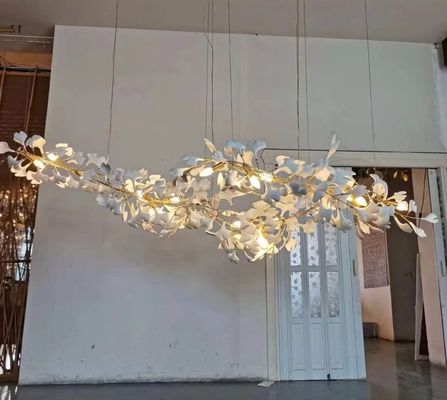 Duża, ogromna, dostosowana lampa wisząca 9500 lm Prefabrykowana willa Luksusowe wiszące lampy sufitowe