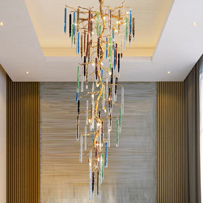 Dostosowana lampa wisząca z kolorowego szkła 110V-240V Łatwa do czyszczenia