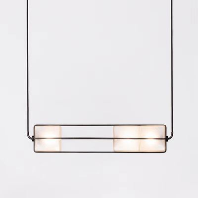 Kryształowy piasek Białe światła sufitowe LED 24W 48W 72W Bar Cafe Custom Pendant Light
