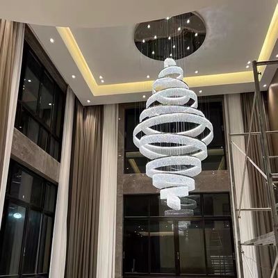 Custom Made Luxury Hotel Lobby Żyrandol 240V