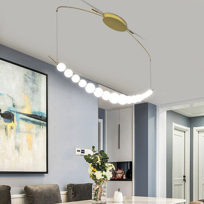 LED Aluminium Malowanie Złota Perła Stołówka żyrandol 30W