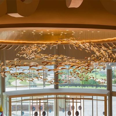 Glaze Art Ocean Tematyka Szklana rybna żyrandola Kreatywna dekoracyjna żyrandola