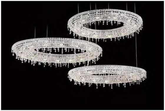 Światła Luxury Creative Lobby Chandelier High End Crystal Chandeliers Hotel Lobby Art Island