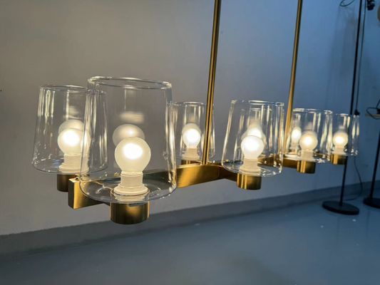 42 w 8 Światło Współczesne złoto Wyspa żyrandola oświetlenie foyer wejście do domu
