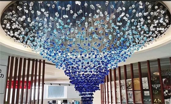 Nowoczesny Hotel Sala bankietowa żyrandola Oświetlenie Centrum handlowe Nowoczesny żyrandol z kryształowego kamienia