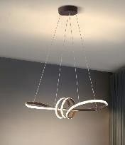 Nordic New Design Kolorowe oświetlenie wisiorek Restauracja Wisiorek wisiorek Lampa nowoczesna sztuka Twisted Design Creative Wave żyrandol LED