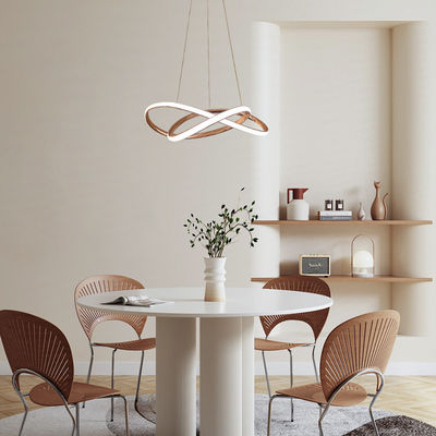 Nowoczesny design w stylu nordyckim Lampa aluminiowa Lobby restauracji 166w Lampa żyrandola