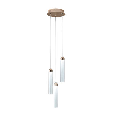 Trzy akrylowe cylindryczne sypialnie pod łóżkiem żyrandol w salonie telewizor w tle lampa ścienna minimalistyczna lampa pod łóżkiem