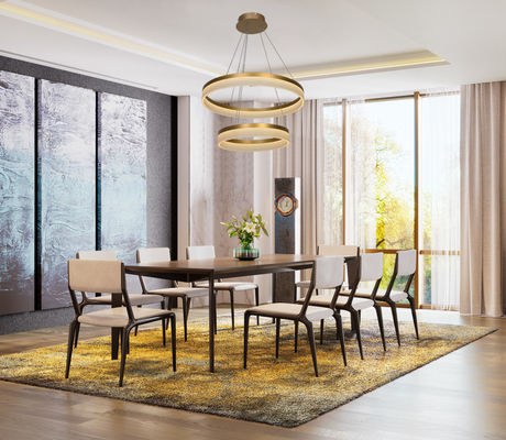 Oszczędność energii Pokój dzienny Pokój sypialny Świecznik akrylowy 84w Led Ring Pendant Lamp