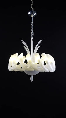 Europa Nowoczesny żyrandol Simple Home Salon Pokój Dekoracyjny Pokój Dekoracyjne Oświetlenie przezroczysty Amber Luster Centrum handlowe Pendant Lamp