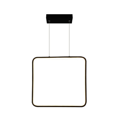 Nowoczesny minimalistyczny kwadrat Lustrowiec Ramka LED Lampy aluminiowe