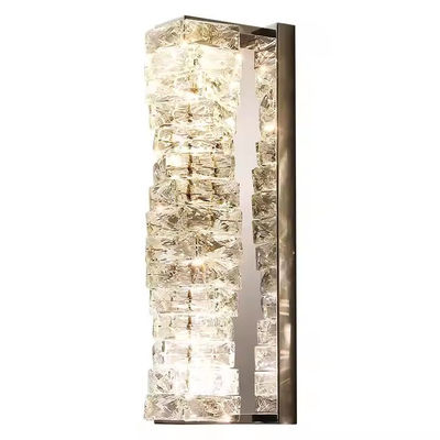 Nordic Modern Light Luxury Crystal Wall Lamp Dekoracje do domu Oświetlenie Złota sala pokazów Hotel Villa Wnętrze LED Światło ścienne