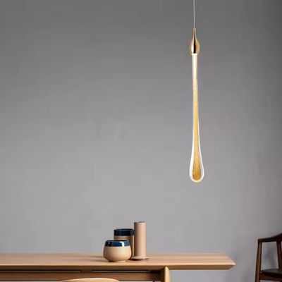 Elegantne LED Luksusowe żyrandolki kryształowe Lampy do kropli wody Sypialnia Nowoczesny prosty bar Dekoracyjny żyrandolki oświetlenie Lampa wisząca