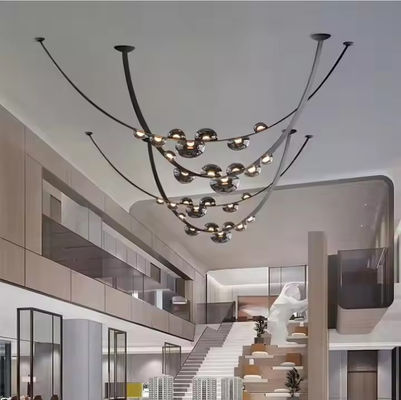 Postmodernistyczna lampa ze skóry do dekoracji lobby i willi hotelowych AC 85-265V
