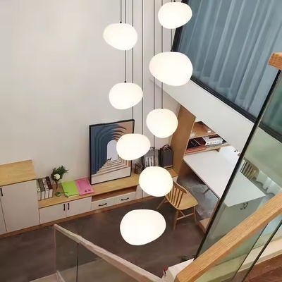 Nowoczesne mieszkanie Loft Duplex Villa Wysoki sufit żyrandol dla domu sypialnia pokój dzienny Hotel PE Roto-forming