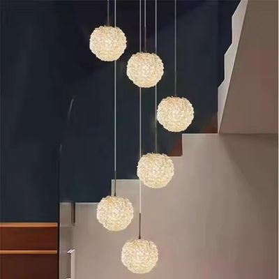 Nowoczesna kryształowa lampa lychee Luxury Villa Duplex Światło schodowe