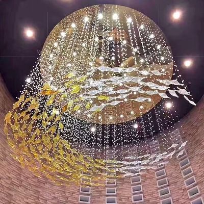 Biuro sprzedaży lampa piaskownicy kryształ prosty nowoczesny lampy owiesane lampy salonowe lampy hotelowe lobby lampy niestandardowe