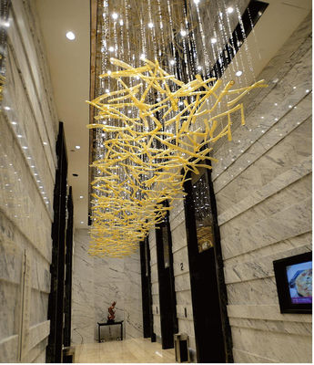 Villa KTV Hotel Lobby Chandelier z unikalnym nieregularnym kształtem i zdalnym sterowaniem